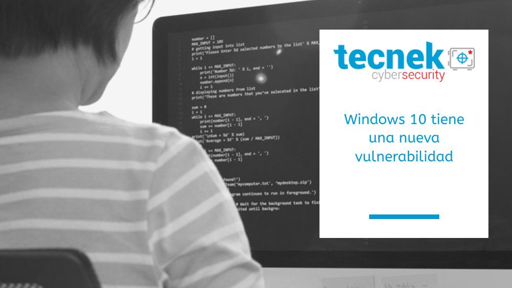 Windows 10 tiene una nueva vulnerabilidad